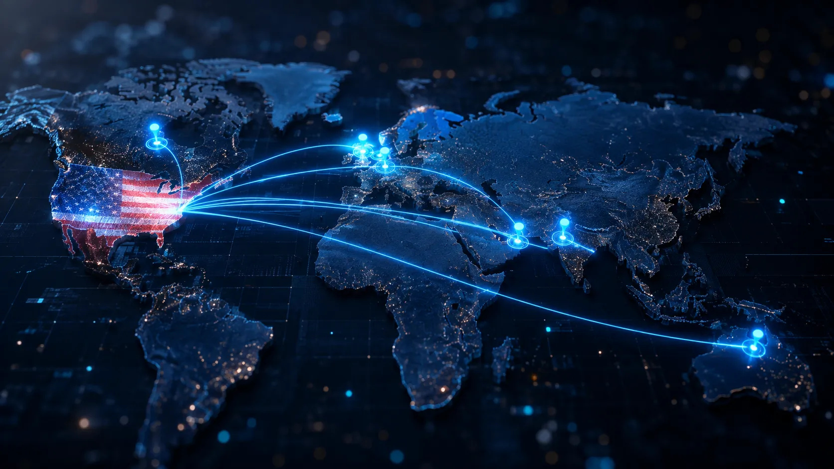 World map showing countries where Simple Consulting Services helps clients open US LLCs