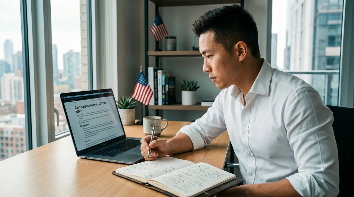 Non-resident founder opening a US LLC remotely from outside the United States