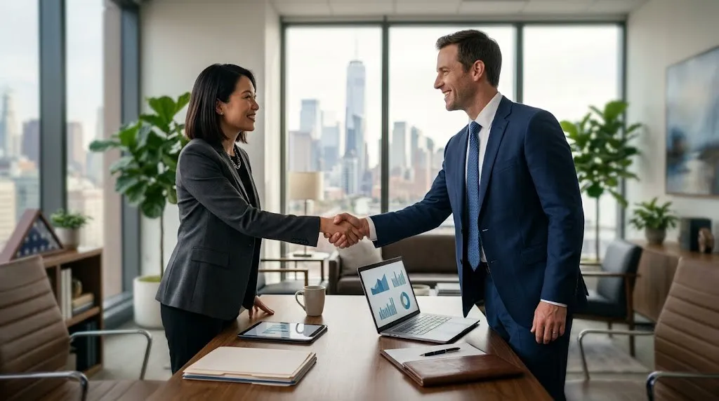 Simple Consulting Services specialist welcoming a new LLC client
